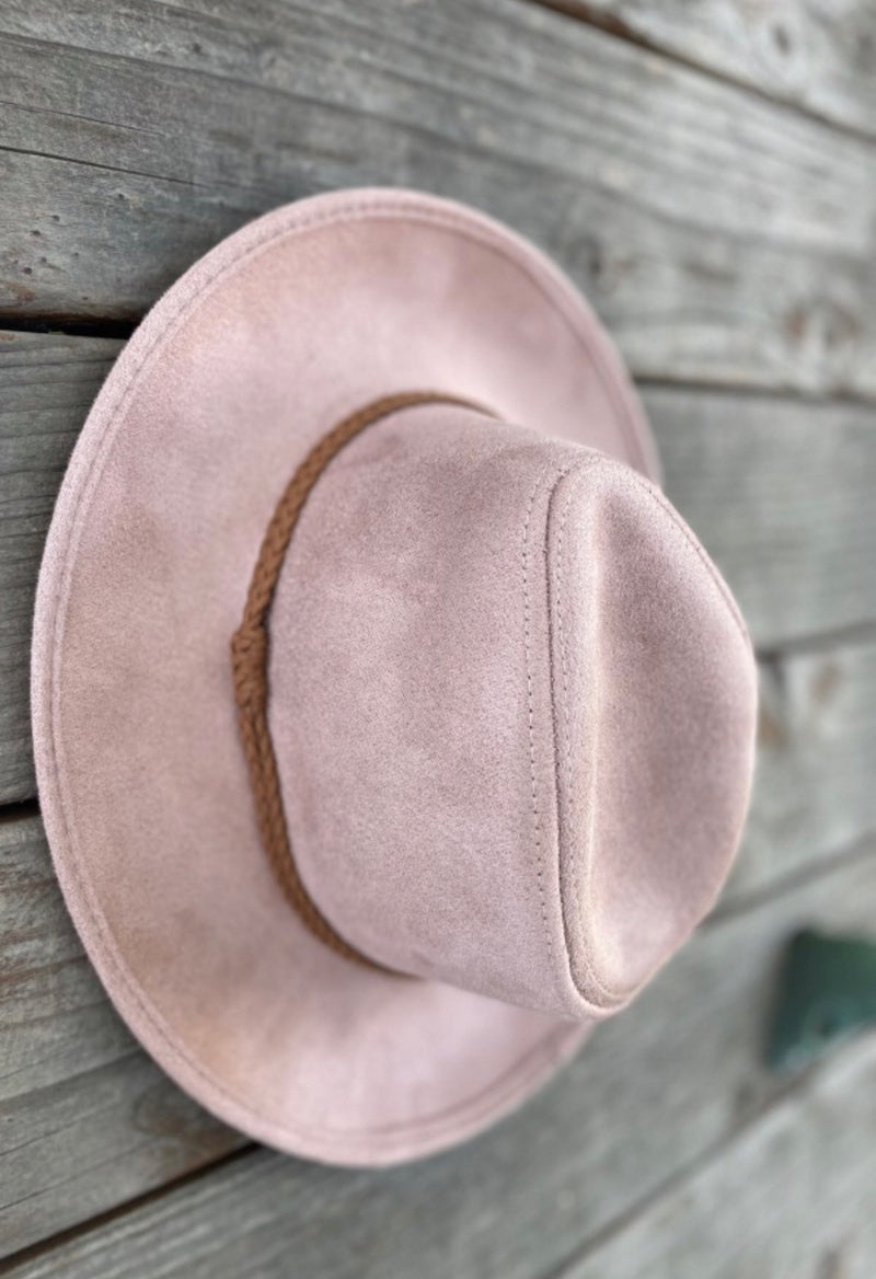 Chic Suede Panama Hat