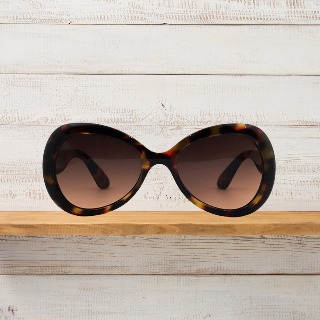 Cathy Tortoiseshell Oversized Sunglasses