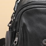 Lisa Leather Backpack Black