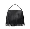 Anne Recycled Vegan Medium Top Handle Bag in Black