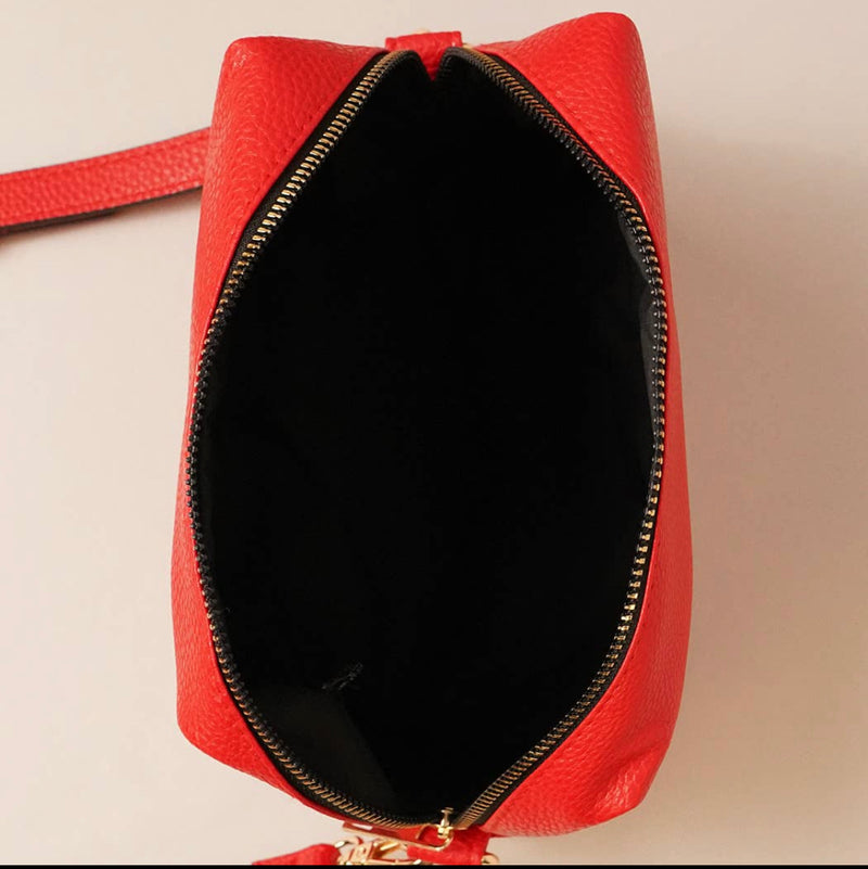 Small Crossbody Bag with Webbed Strap